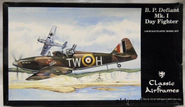 Classic Airframes 1/48 Boulton-Paul Defiant Mk1 Day Fighter - RAF 141 Sq / 307 Sq / 276 Sq (ASR), 471 plastic model kit