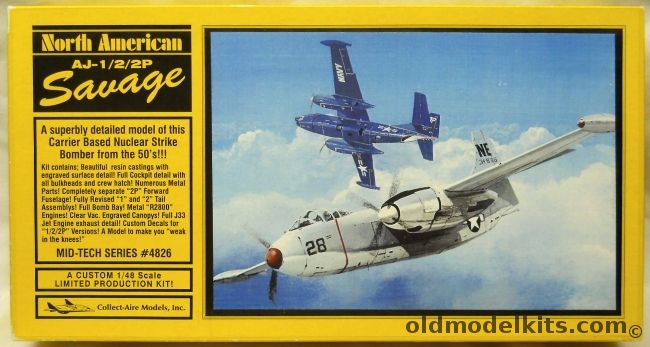 Collect-Aire 1/48 North American AJ-1 / 2 / 2P Savage, 4826 plastic model kit