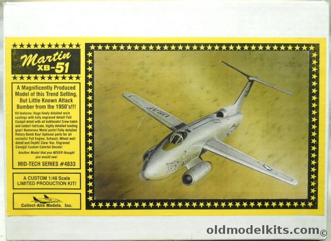 Collect-Aire 1/48 Martin XB-51 Panther - Light Bomber, 4833 plastic model kit
