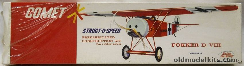 Comet Aeronca Sedan Struct-O-Speed - 13.25 Inch Wingspan Flying Balsa Airplane, 2301 plastic model kit