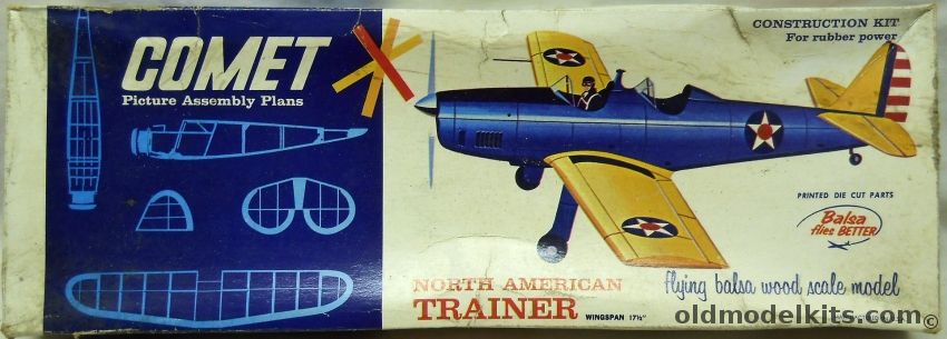 Comet North American NA-35 (Vega 35) - 17  1/8 inch Wingspan For Free Flight, 3301 plastic model kit
