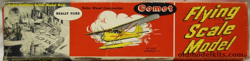 Comet Aeronca K - 25 Inch Wingspan - Coke Bottle Issue, N25-29 plastic model kit