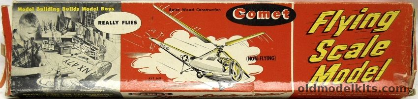 Comet Sikorsky R-6 Helicopter - 21 Inch Rotor Span - Coke Bottle Issue, N9-29 plastic model kit