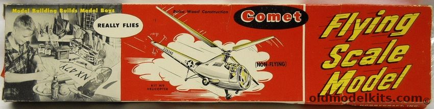 Comet Sikorsky R-6 Helicopter - 21 Inch Rotor Span - Coke Bottle Issue, N9-29 plastic model kit