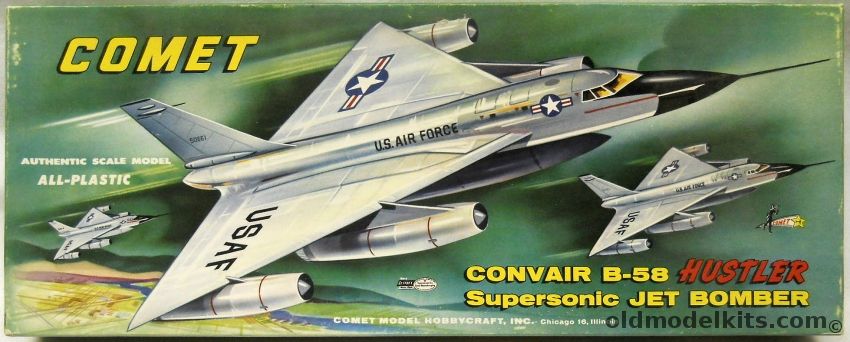 Comet 1/96 Convair B-58 Hustler, PL-802-98 plastic model kit