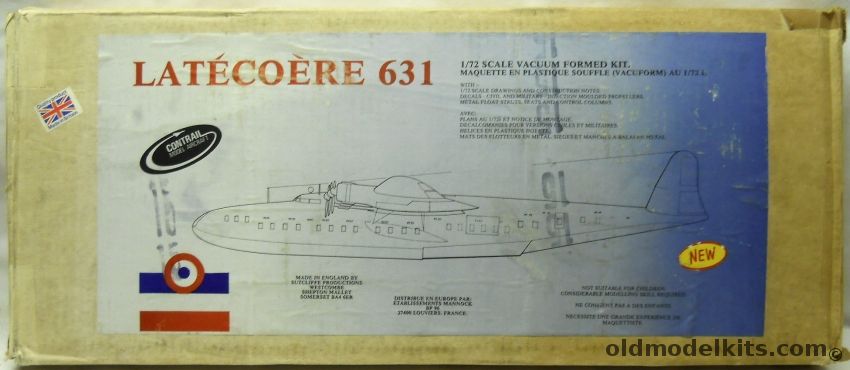 Contrail 1/72 Latecoere 631 - Flying Boat - Civil Or Military Versions plastic model kit