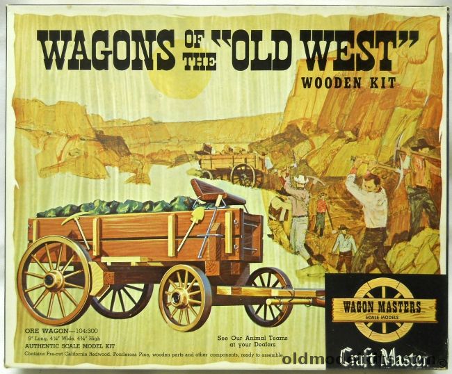 Craft Master Ore Wagon -  Wagons of the Old West, 104-300 plastic model kit
