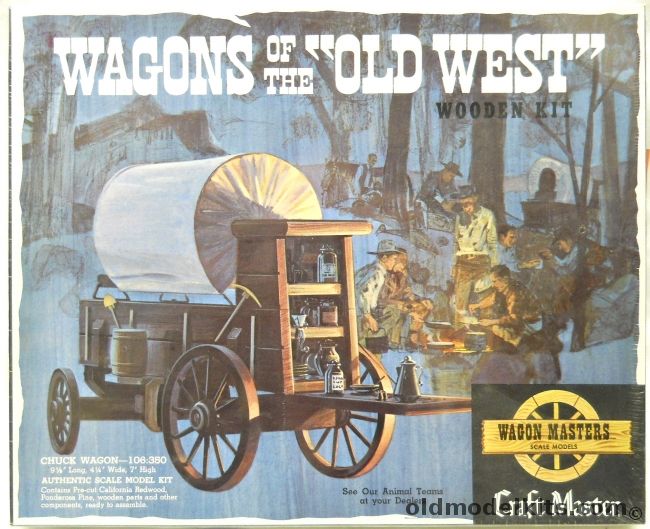 Craft Master Chuck Wagon - Wagons of the Old West, 106-350 plastic model kit