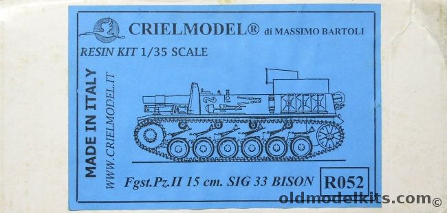 Crielmodel 1/35 Fgst.Pz.II 15 cm Sig 33 Bison, R052 plastic model kit