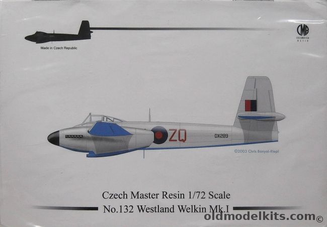 Czech Master 1/72 Westland Welkin Mk.I - Bagged, 132 plastic model kit