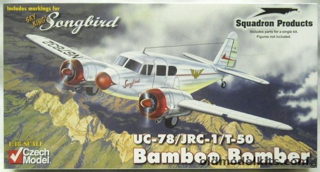 Czech Model 1/48 UC-78 / JRC-1 / T-50 Cessna Bamboo Bomber - With SuperScale Decal For Pan Am And Guinea Short Lines / SAC Metal Gear - Sky King's Songbird / USAAF 1943 / US Navy 1943, 4819 plastic model kit