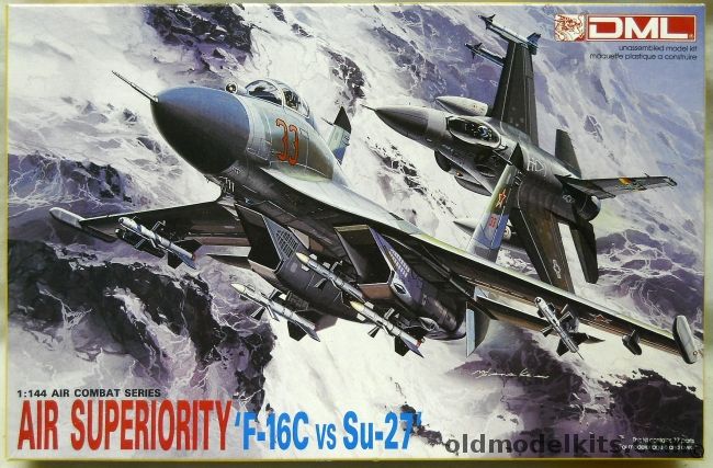 DML 1/144 Air Superiority F-16C vs Su-27, 4004 plastic model kit