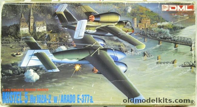 DML 1/72 Mistel 5 He-162A-2 Volksjager Salamander With Arado E-377a, 5002 plastic model kit
