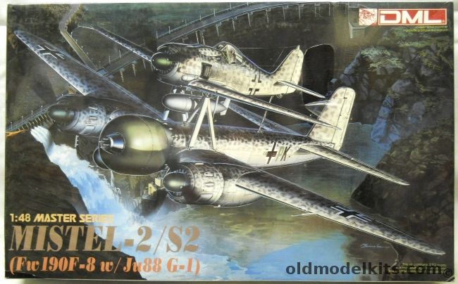 DML 1/72 Mistel 2/S2 Fw-190 F-8 With Ju-88 G-1 - (Fw190F8  Ju88G1), 5510 plastic model kit