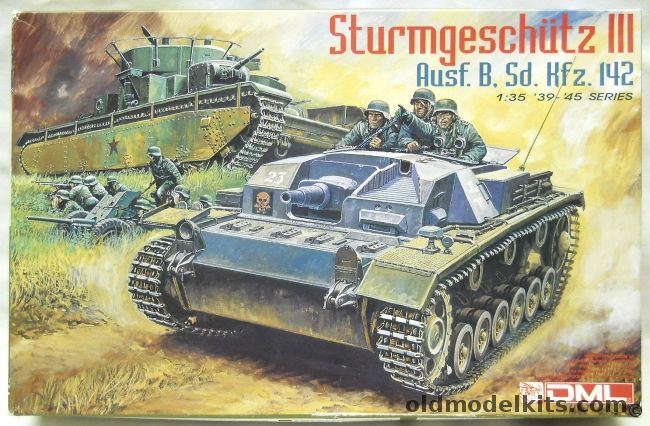 DML 1/35 Sturmgeschutz III Ausf. B - Sd.Kfz.142 - StuG Abt226 Operation Barbarossa 1941 / 1 Batterie StuG Abt 191 Balkans 1942, 6008 plastic model kit