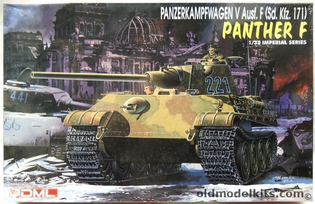 DML 1/35 Panther F - Panzerkampfwagen V Ausf. F Sd.Kfz.171, 9008 plastic model kit