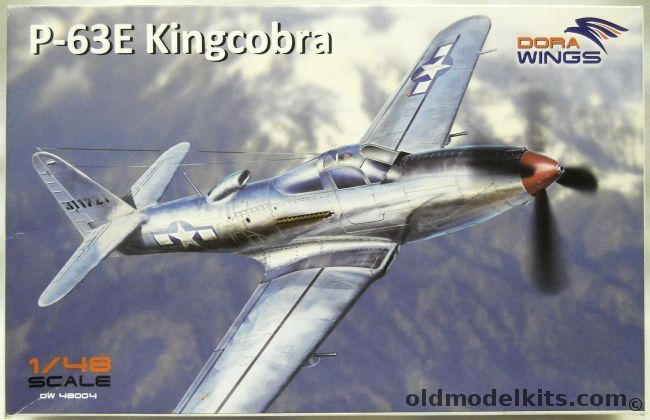 Dora Wings 1/48 P-63E King Cobra - USAF / Civil US Registration N9003R / Honduras Air Force Tegucigalpa 1948, DW48004 plastic model kit