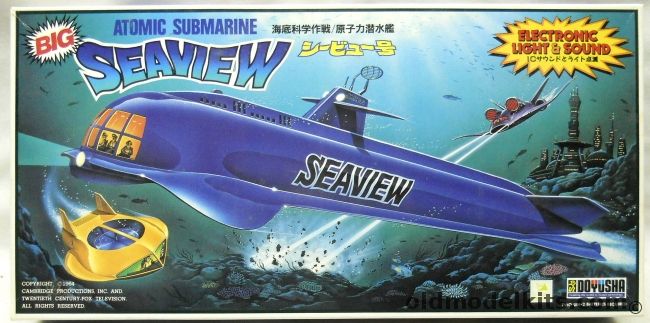 Doyusha Seaview Atomic Submarine With Electronic Light And Sound - Voyage To The Bottom Of The Sea, LE-2-5000 plastic model kit