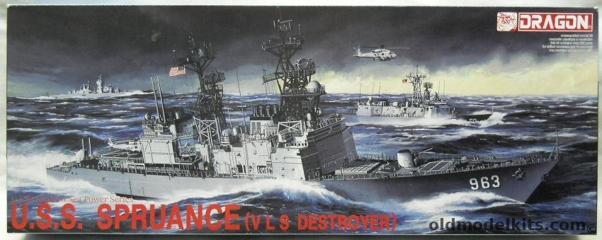 Dragon 1/350 USS Spruance DD963 VLS Destroyer  - Or USS Elliot DD967 VLS, 1006 plastic model kit