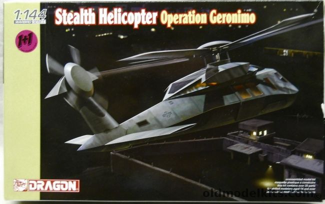 Dragon 1/144 Two Stealth Helicopters From Operation Geronimo (Osama Bin Laden Raid), 4628 plastic model kit
