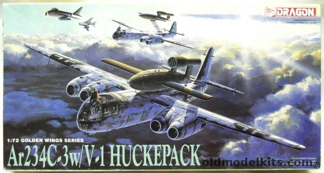 Dragon 1/72 Arado Ar-234 C-3 with V-1 Huckepack, 5011 plastic model kit