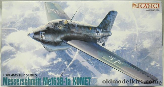 Dragon 1/48 Messerschmitt Me-163 B-1a Komet - (Me163B1a), 5504 plastic model kit