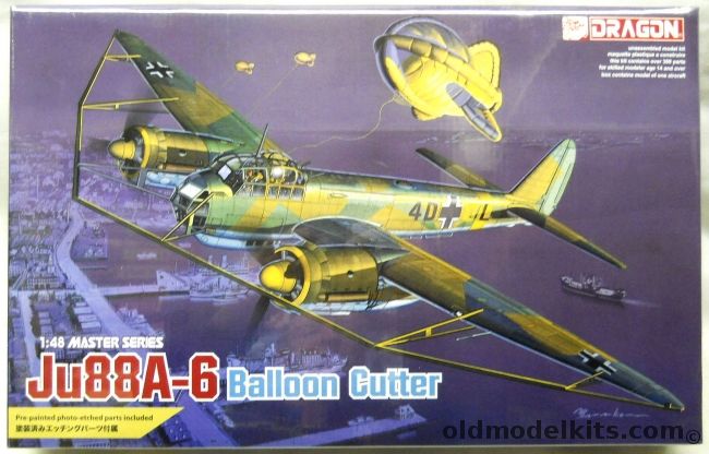 DML 1/48 Ju88A-6 Balloon Cutter - (Ju-88 A-6), 5513 plastic model kit