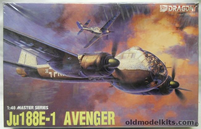 Dragon 1/48 Junkers Ju-188E-1 Avenger - KG6 Erprobungstaffell / Research Unit Ob.D1. / 1./KG66 Montdidier France 1944, 5518 plastic model kit