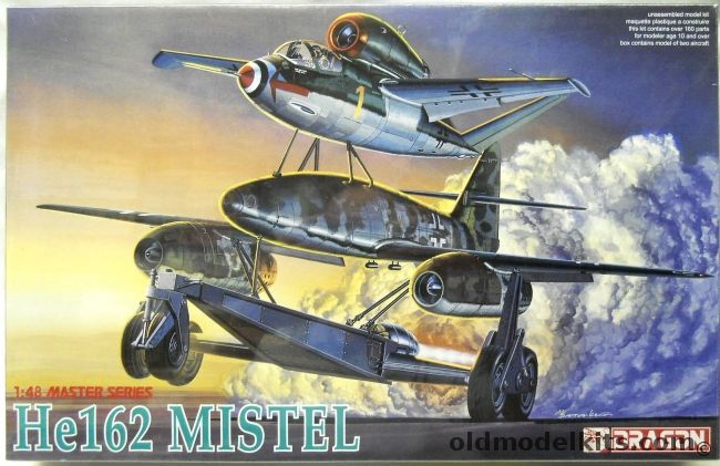 Dragon 1/48 He-162 Mistel, 5546 plastic model kit