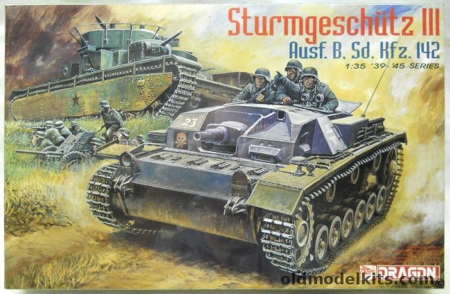 Dragon 1/35 Sturmgeschutz III Ausf. B Sd.Kfz.142 - Stug III, 6008 plastic model kit