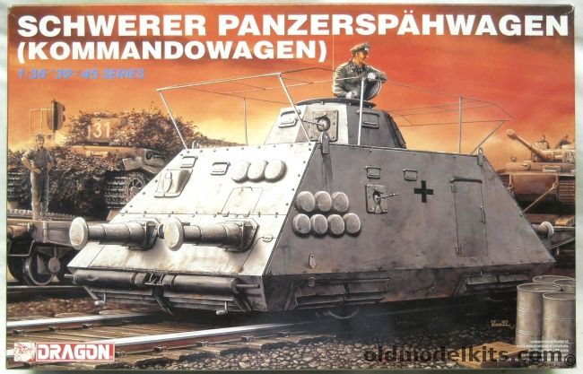 Dragon 1/35 Schwerer Panzerspahwagen Kommandowagen, 6071 plastic model kit