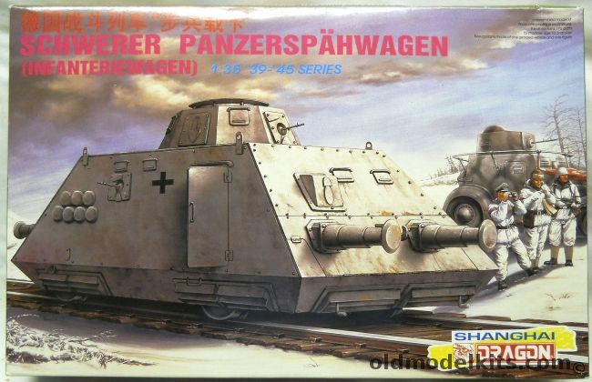 Dragon 1/35 TWO Schwerer Panzerspahwagen Infanteriewagen, 6072 plastic model kit
