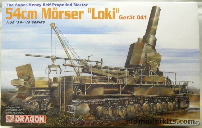 Dragon 1/35 54cm Morser Loki - Gerat 041 Super-Heavy Self-Propelled Mortar, 6181 plastic model kit