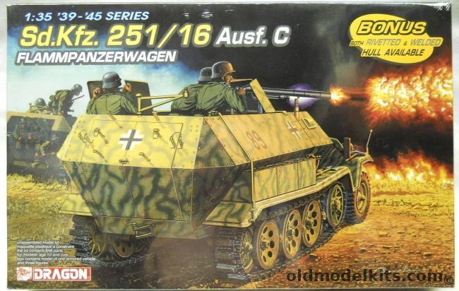 Dragon 1/35 Sd.Kfz. 251/16 Ausf. C Flammpanzerwagen, 6202 plastic model kit