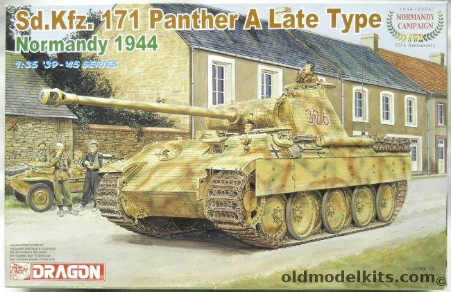 Dragon 1/35 Sd.Kfz.171 Panther A Late Type Normandy 1944, 6244 plastic model kit