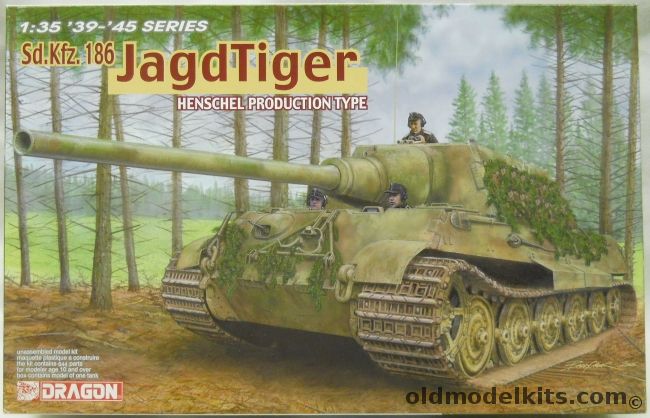 Dragon 1/35 Sd.Kfz.186 JagdTiger - Henschel Production Type, 6285 plastic model kit