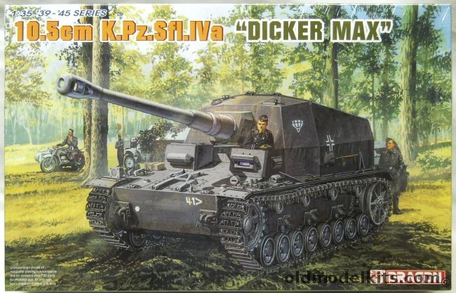 Dragon 1/35 10.5cm K.Pz.Sfl.IVa Dicker Max, 6357 plastic model kit