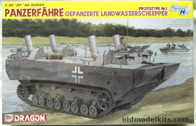 Dragon 1/35 PanzerFahre Gepanzerte Landwasserschlepper Prototype Nr.1 - Smart Kit, 6625 plastic model kit