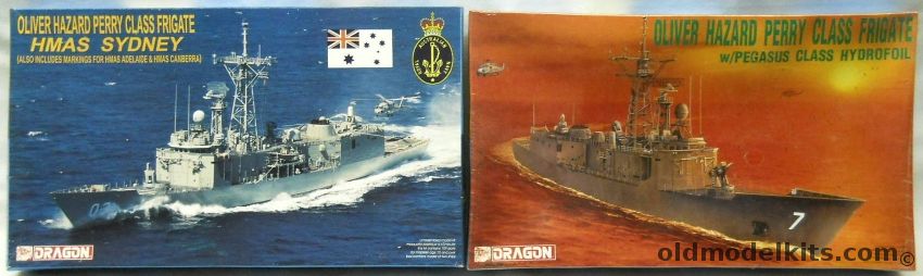 Dragon 1/700 HMAS Sydney (Or Adelaide / Canberra) And Oliver Hazard Perry Class Frigate, 7015X plastic model kit