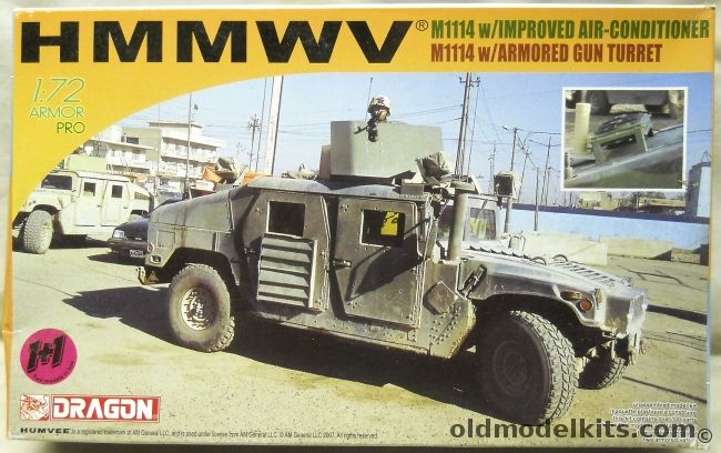 Dragon 1/72 HMMWV Hummer M1114 TWO Kits, 7248 plastic model kit