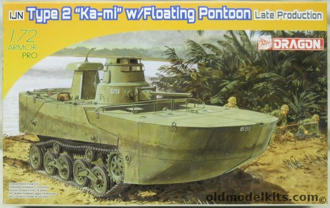 Dragon 1/72 Type 2 Ka-mi With Floating Pontoon - Japanese Navy, 7486 plastic model kit