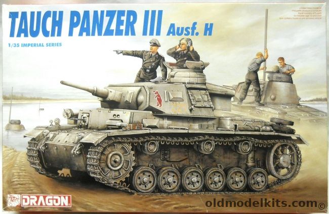 Dragon 1/35 Tauch Panzer III Ausf.H - (Panzer IV), 9033 plastic model kit