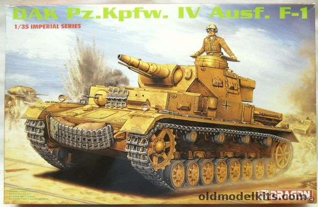 Dragon 1/35 DAK Pz.Kfz. IV Ausf. F-1 - 15 Panzer Division North Africa 1941 / Panzer Regiment 31 5th Panzer Division Eastern Front 1941 / Regiment 36 14th Division Russia 1942, 9044 plastic model kit