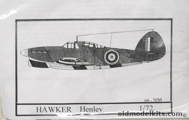 Dujin Resins 1/72 Hawker Henley - Bagged, DA7291 plastic model kit