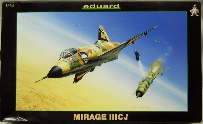 Eduard 1/48 Mirage IIICJ - With Additional Aftermarket Eduard PE Parts - Isreal IAF Five Different Aircraft, 8102 plastic model kit