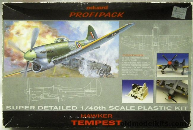 Eduard 1/48 Hawker Tempest Mk.V Profipack - With Decals For Four Aircraft, 8022 plastic model kit