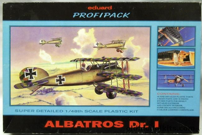 Eduard 1/48 Albatros DR-1 Profipack - With Super Scale Decals - (DR.1), 8037 plastic model kit