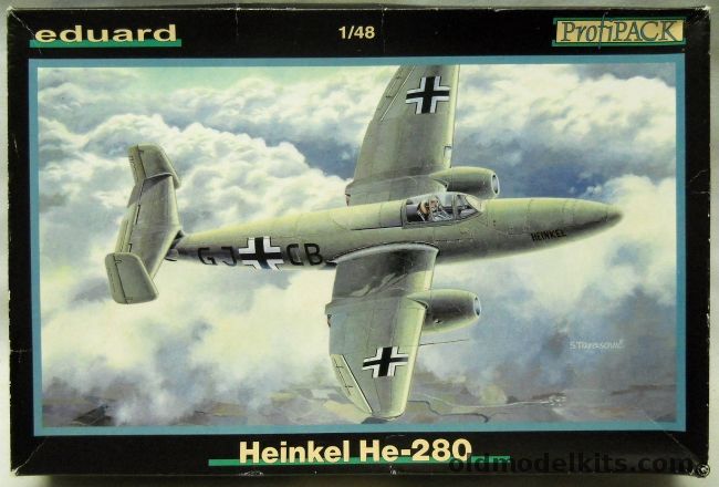 Eduard 1/48 Heinkel He-280 Profipack, 8049 plastic model kit