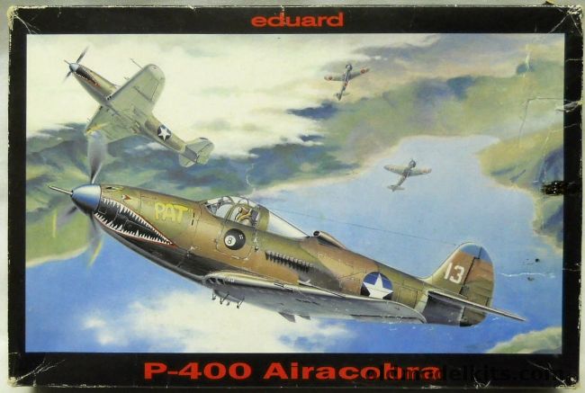 Eduard 1/48 P-400 Airacobra - With True Details Cockpit Set / Eagle Strike Decals, 8061 plastic model kit