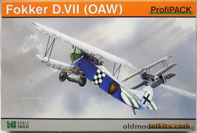 Eduard 1/48 Fokker D-VIII - With Decals For Five Different Aircraft - (D.VIII), 8085 plastic model kit